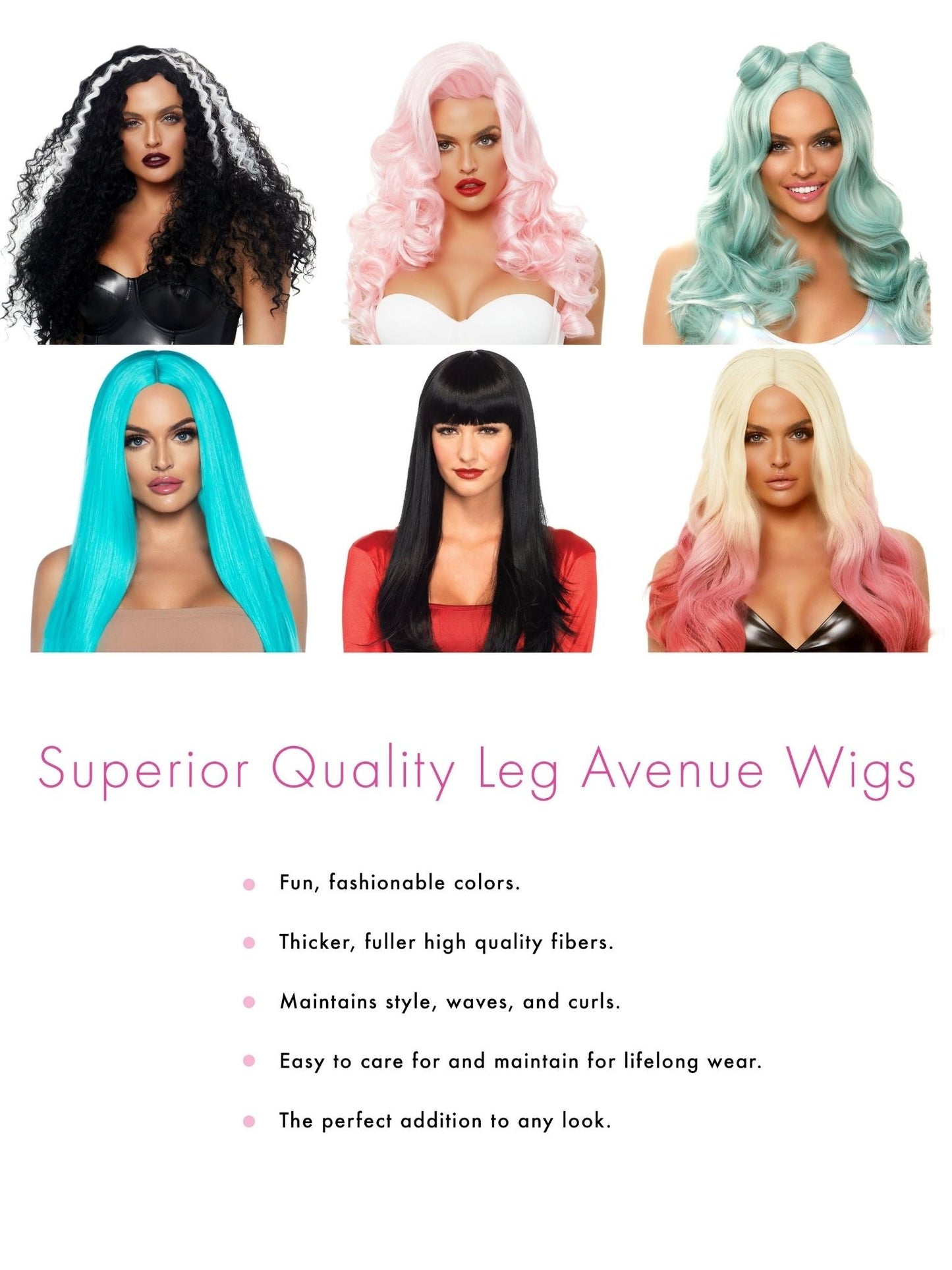 Allure Multi Color Long Wavy Wig