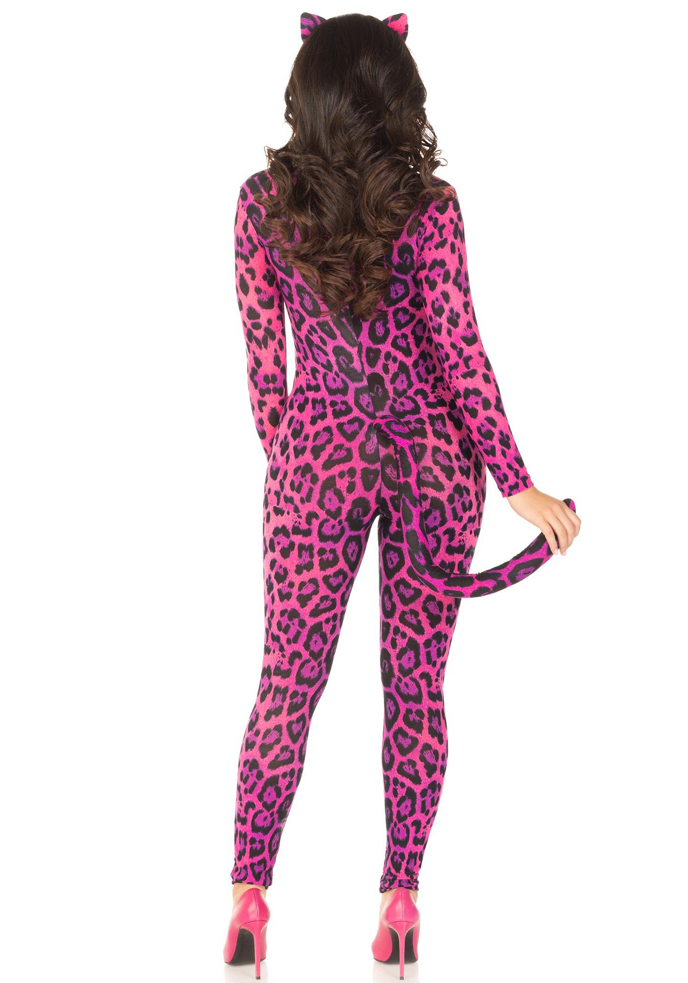 Pretty Pink Cougar Catsuit